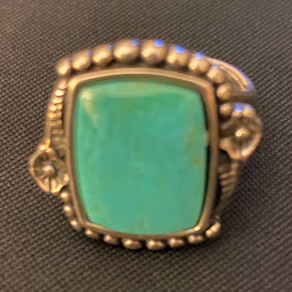 Wilson Jim signed Turquoise and Sterling Ring - Picture 3 of 6